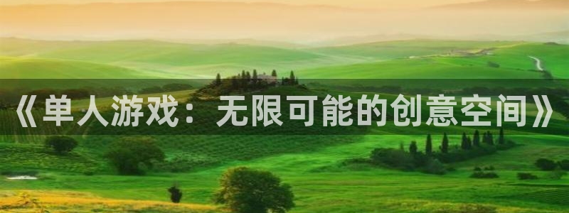 杏耀平台代理注册官方：《单人游戏：无限可能的创意空间》